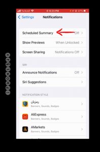 نوتیفیکیشن آیفون