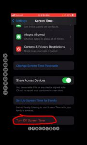 screen time iphone